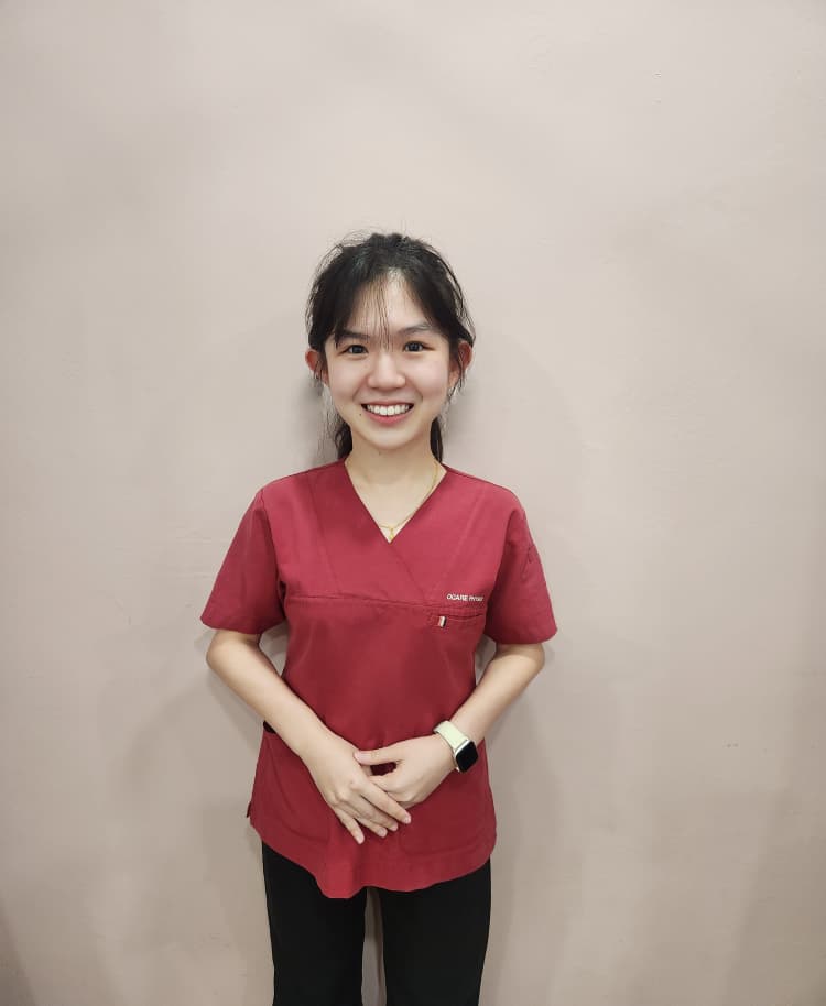 Physiotherapist Eunice Tay Wan Xin from Ocare Physio Melaka